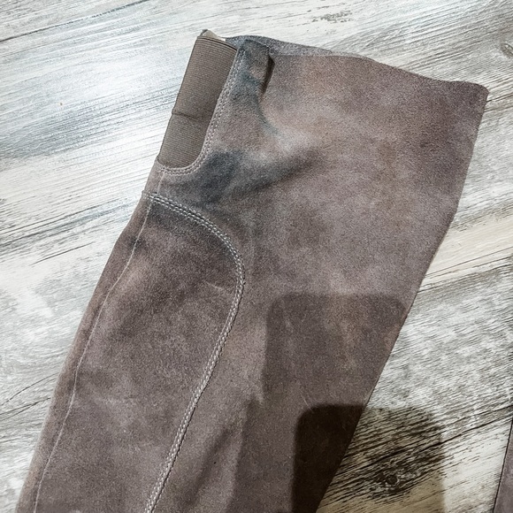 Kelsi Dagger Brooklyn Logan Over the Knee Boots in Grey | Size 9 - Picture 4 of 8